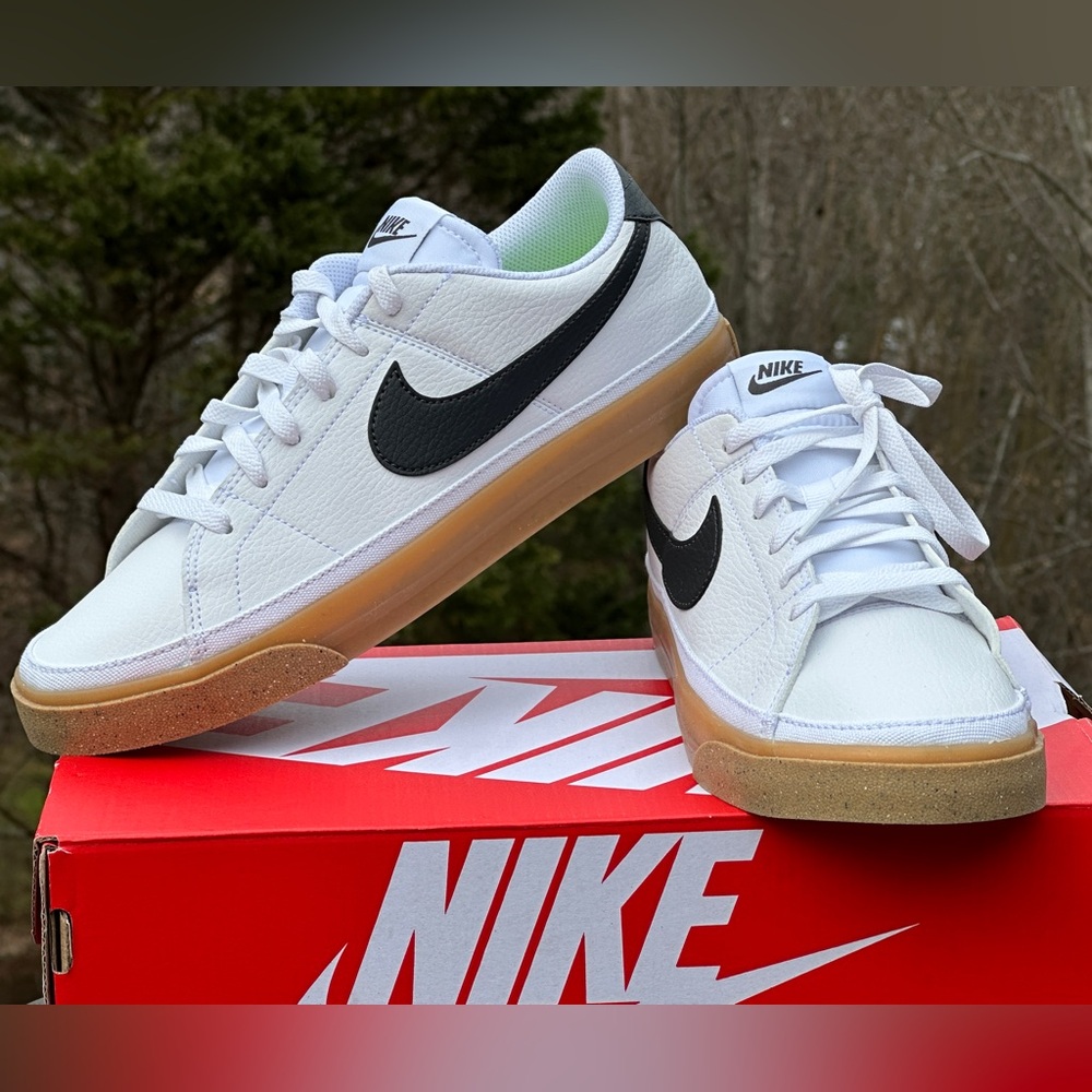 Nike Court Legacy Low NN Womens 11 Mens 9.5 White Sustainable Casual Sneaker NEW